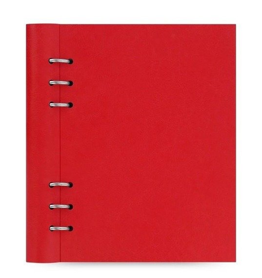 Clipbook fiLOFAX CLASSIC A5, notebook and planners undated, red cover