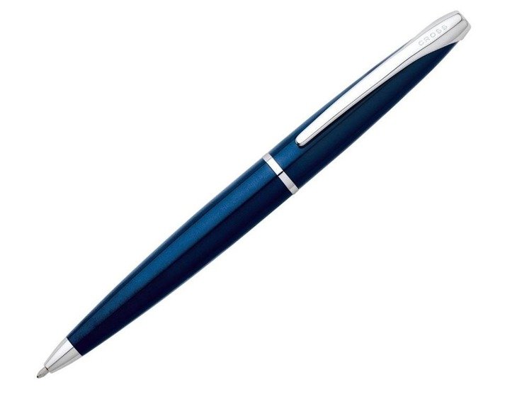 Długopis Cross ATX niebieski, elementy chromowane