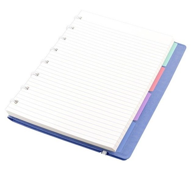 Notebook fILOFAX CLASSIC Pastels A5 blok w linie, pastelowy niebieski